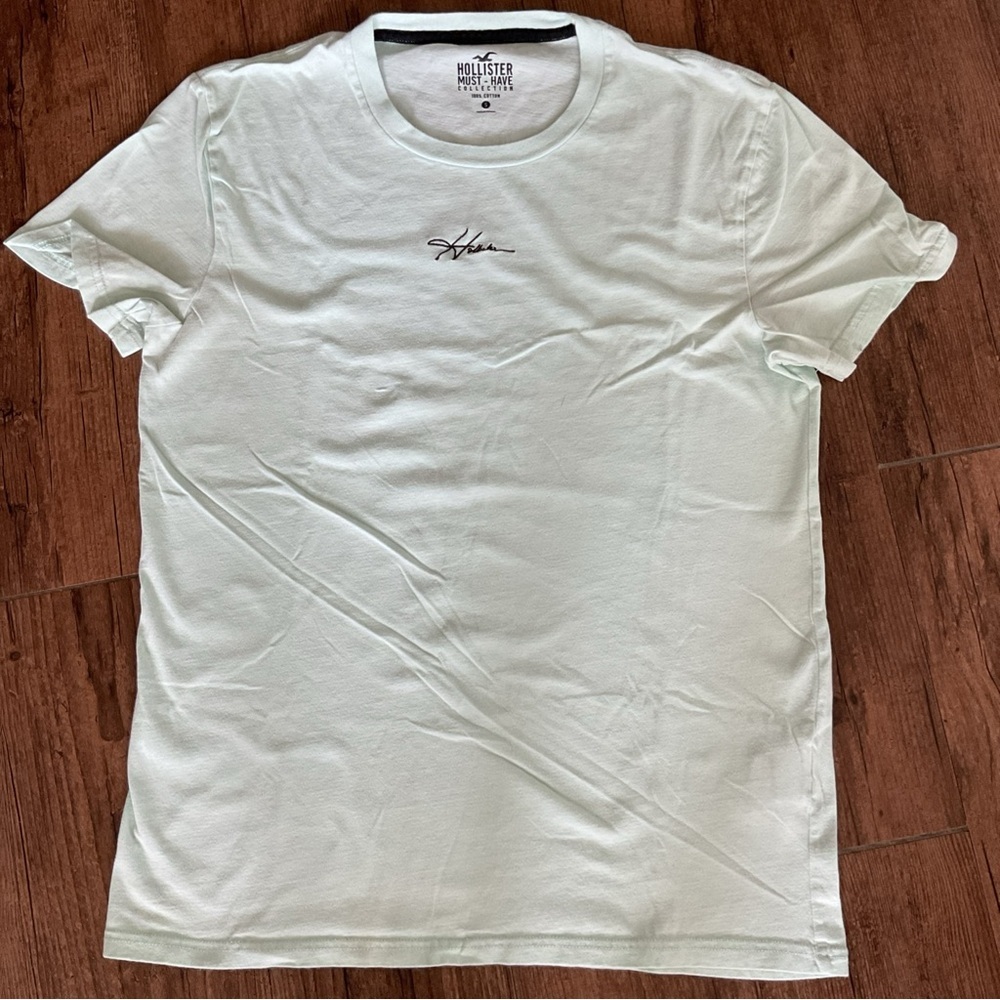 Hollister Men's Light green T-Shirt